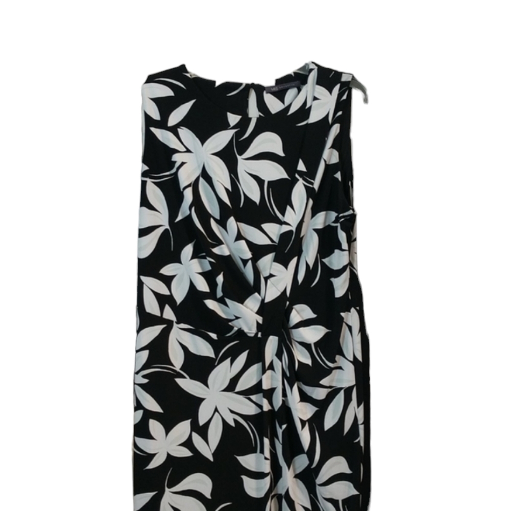 M & S Collections  Black & White Dress sz 18